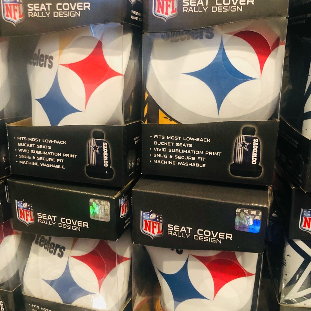 Steeler seat cover set of two front seats